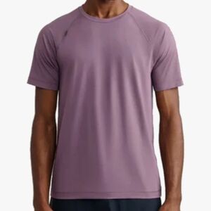 RHONE Reing Men's Short Sleeve Tee Men XXL Lavender Crew Neck UPF50 Goldfusion
